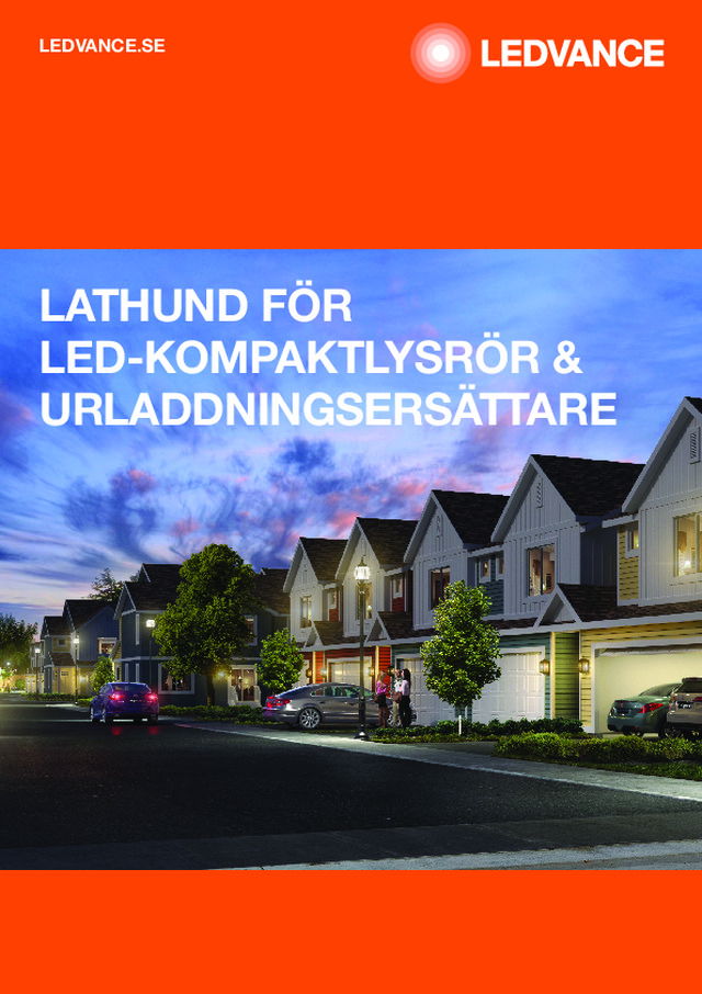 Lathund för LED-kompaktlysrör & urladdningsersättare