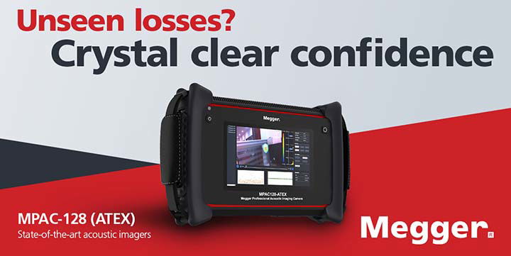 Webbinarium: Möjligheter med Meggers akustiska kamera MPAC128/MPAC128 (ATEX) för el- och industriapplikationer