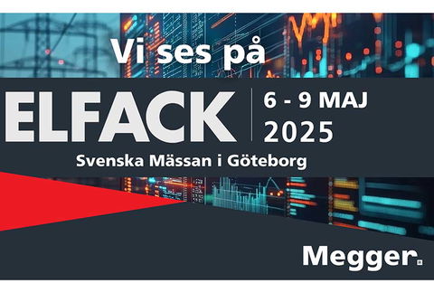 Träffa Megger på Elfack: 6-9 maj, Svenska Mässan i Göteborg