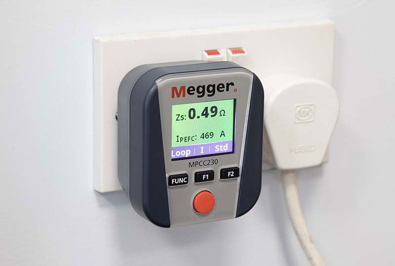Nyhet! MPCC230 Vägguttagsprovare – med RCD- och impedanstest