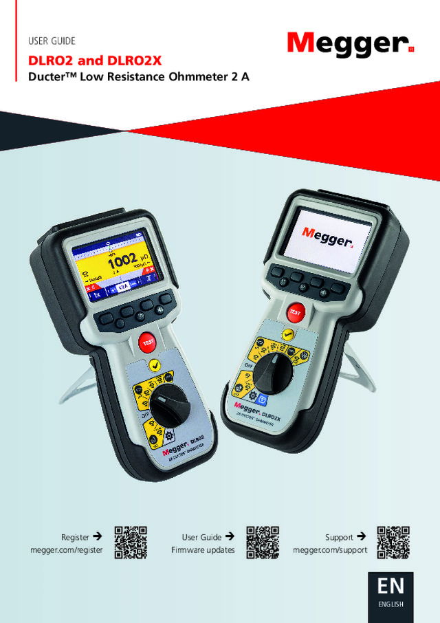 DLRO2X mikroohmmeter