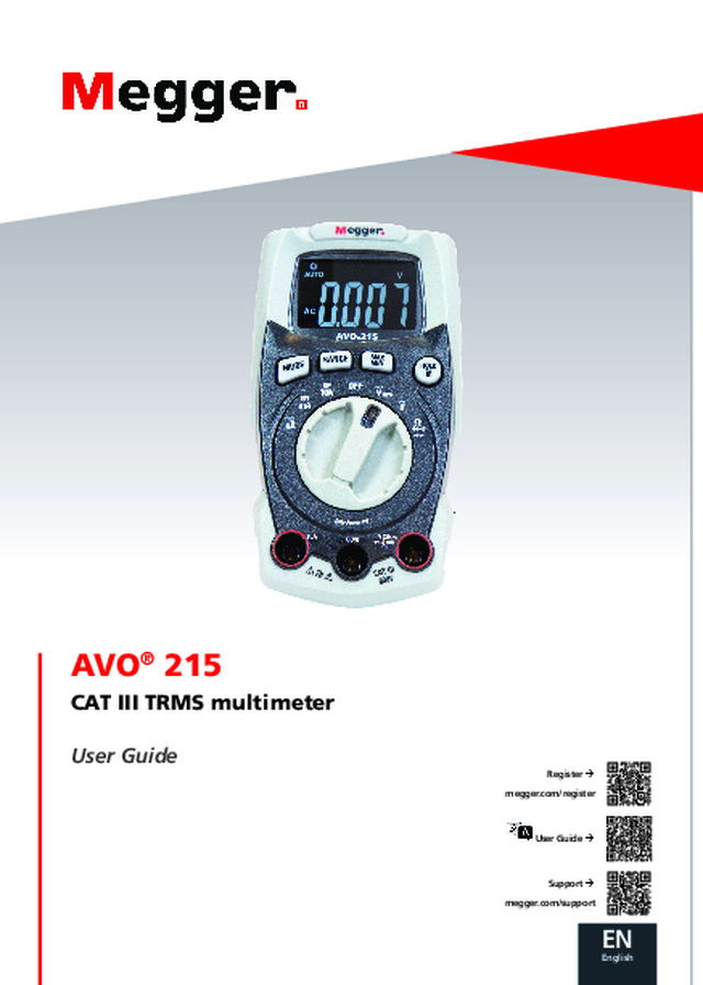 AVO215 multimeter UG