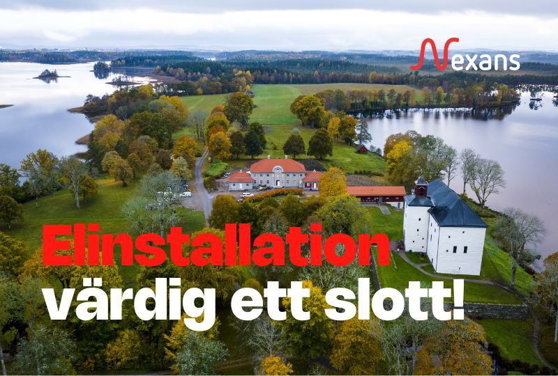 Elinstallation värdig ett slott – Nexans kablar i fokus vid Torpa Stenhus