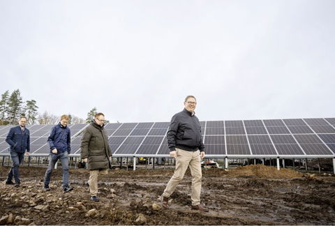 Nu lyser solen på Gislaveds energipark