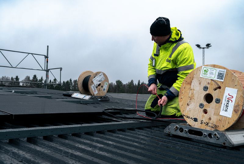 Återvinner solens energi