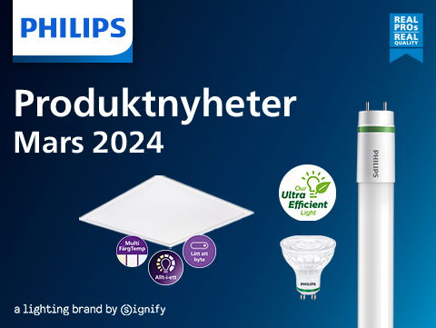 Nya armaturer och ljuskällor? Fråmåt mars(ch)!