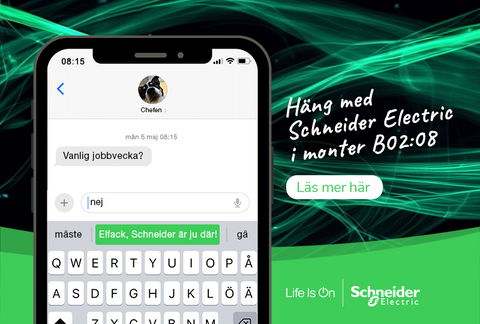 Träffa Schneider Electric på Elfack!