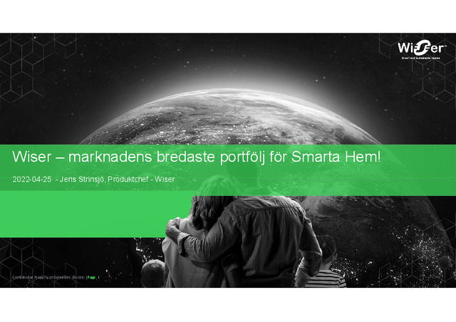 Wiser – marknadens bredaste portfölj för smarta hem