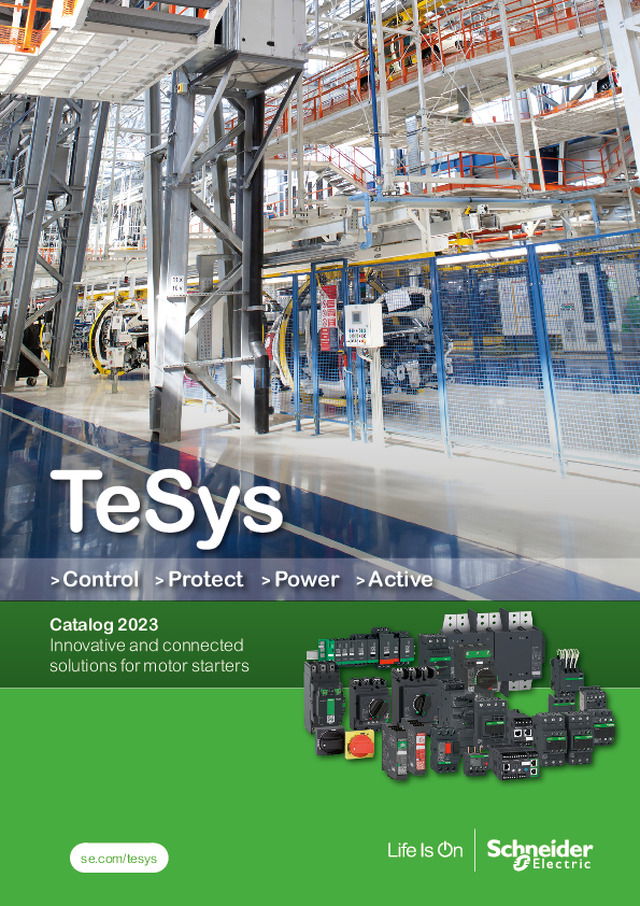 Kontaktorer, motorskydd och motorövervakning - Tesys Katalog 2023