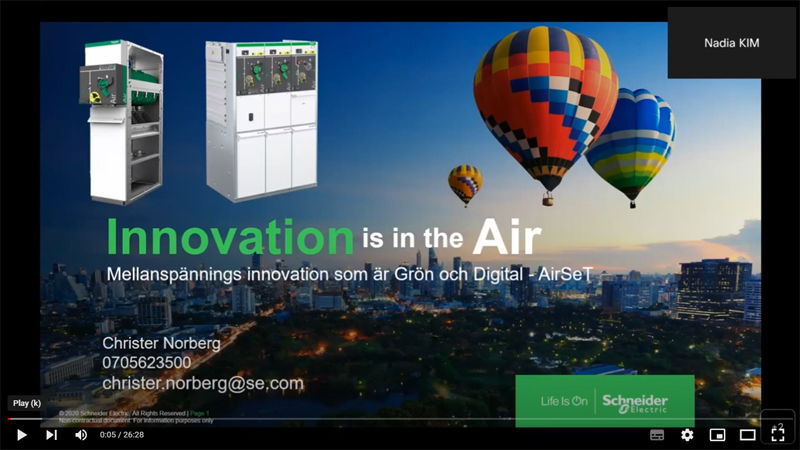 Schneider Electric: SF6-fri mellanspänning