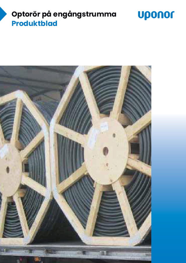 Optorör på engångstrumma Produktblad