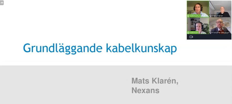 Elseminarium guld: Kläder efter väder – vad påverkar en kabels design?