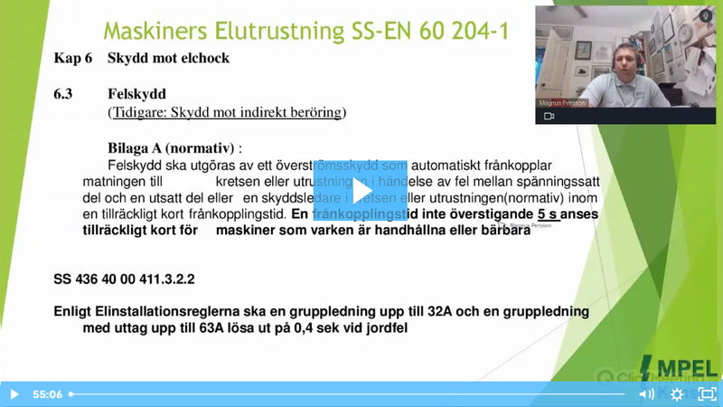 MPEL: Industriell elteknik på gränsen mellan elanläggning och maskin