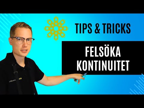Lär dig felsöka kontinuitet
