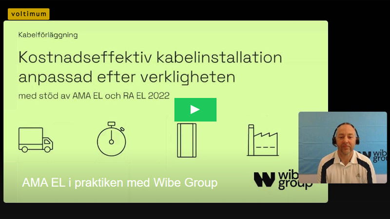 AMA EL i praktiken med Wibe Group