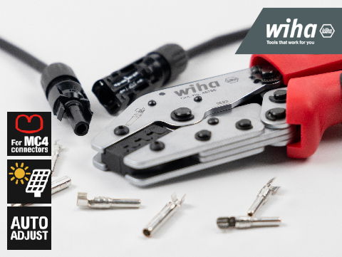 Solceller? Så enkelt! Med det nya krimpverktyget från Wiha fixar du installationen säkert och snabbt