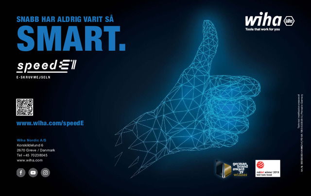 Wiha speedE II  Snabbt har aldrig varit så smart