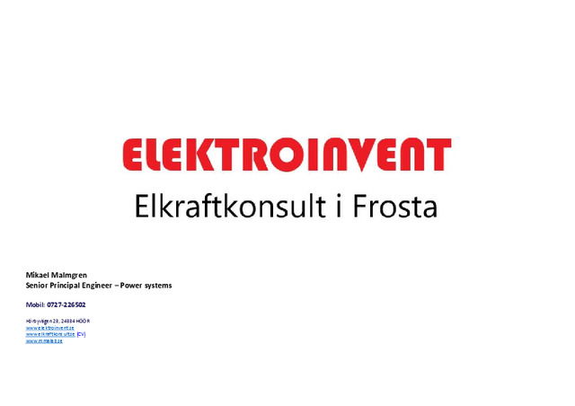 Elektroinvent: Lär dig beräkna ljusbågar