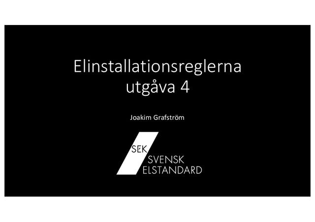 Elseminarium 2022 nov: Få koll på ändringarna i nya Elinstallationsreglerna