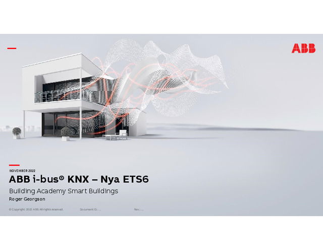 Elseminarium 2022 nov: Så funkar nya mjukvaran för KNX 2