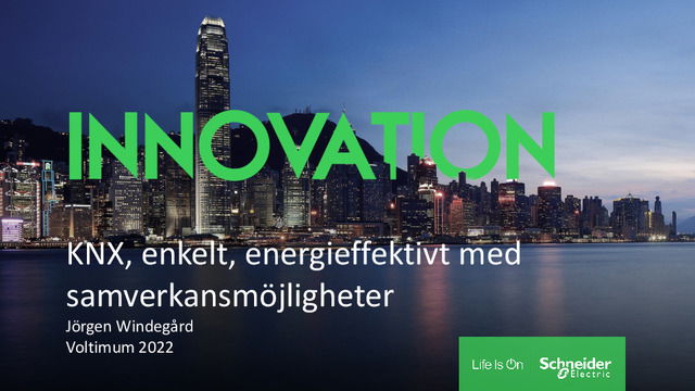 Elseminarium 2022 nov: Så funkar nya mjukvaran för KNX 1