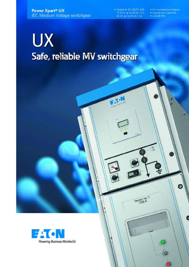 Eaton orta gerilim Power xpert UX katalogu