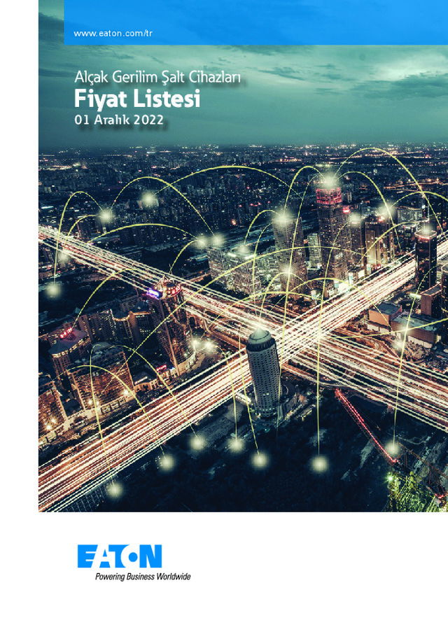 Alçak Gerilim Şalt Cihazları Fiyat Listesi
