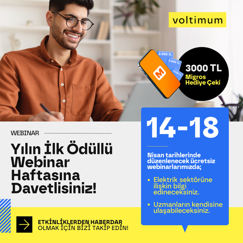 Yılın İlk Ödüllü Webinar Haftasına Davetlisiniz!